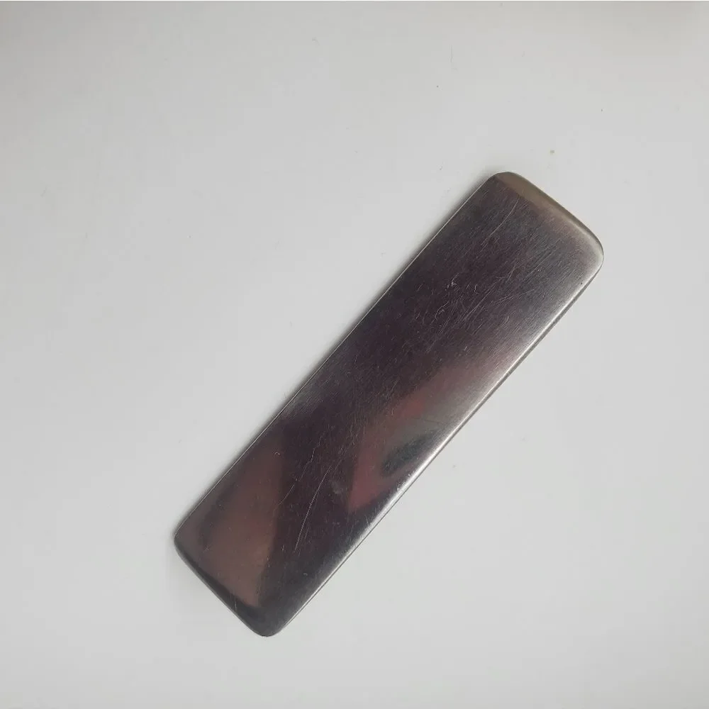 Silver toned customizable badge‎ pin brooch